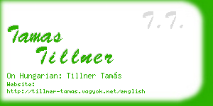 tamas tillner business card